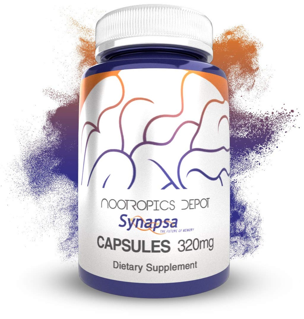Nootropics Depot Synapsa Bacopa Monnieri Capsules | 320mg | 60 greve | Hel växtextrakt | Ayurveda Supplement | Adaptogen Herb | Förbättra lärande, minne och mental prestanda