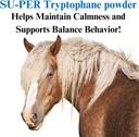 SU-PER Tryptophane Horse Calming Supplement - Upprätthåll lugn och stöder balanserad beteende - 2,5 pund, (2 pack)