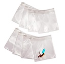 Smidig Trip Pill Bags för resor - 8 Återanvändbara Certified Food Grade Zip Top Pill Pouches för medicin, vitaminer, Snacks och tillbehör - Större 3,25 x 3,5 Storlek