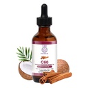 C60 Power Cinnamon smaksatt C60 i organisk MCT Coconut Oil - Natural Wellness Support för Män & Kvinnor, 99,99% Pure Sublimated C60, främjar energi, mental klarhet och uthållighet - 2 fl oz flaska