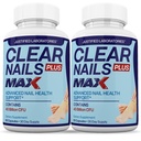 Justifierade laboratorier (2 Pack) Clear Nails Plus Max Pills 40 miljarder CFU Probiotic 60 kapslar