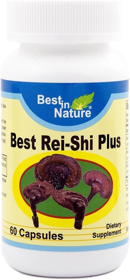 Bästa Rei-Shi Plus - Sömn bättre, förbättra immun och leverfunktion - Premium Organic Rei-Shi Mushroom Extract