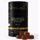 Ren Himalayan Shilajit Gummies Gold Grade | med Ashwagandha & Fulvic Acid | Sugar-Free Energy, Stamina & Immune Support för Män & Kvinnor | 85 + Spår Mineraler | Non-GMO & 100% Naturlig | 60 Greve