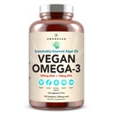 Amandean Vegan Omega 3 Supplement. Premium fiskolja alternativ. Algae DHA & EPA. Carrageenan Free Softgels. Algal Essential Fatty Acids Växtbaserat hjärta, hjärna, ögon, hud, immunstöd. (120ct)