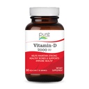 PURE ESSENCE LABS Vitamin D 2000 IE - Bästa immunstöd för vuxna - organiska och naturliga vitaminer - immunförsvar och kosttillskott (30 kapslar)