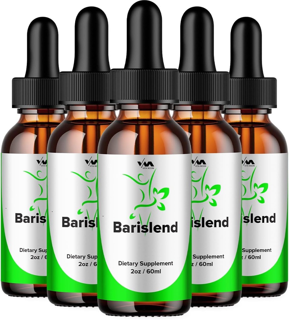 (5 Pack) Barislend Drop Healthy Vitamin Support Supplement - Barislend Advanced Formel, Barislend 24 Hour Liquid, Barislend Energy och Extra Strength Reviews, 5 månaders leverans