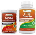 Bästa Naturals MSM Powder & B-100 Complex