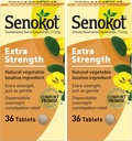 Senokot Extra Strength Natural Vegetable Laxative för Gentle Overnight Relief Occasional Constipation, 36 Count (Pack of 2)