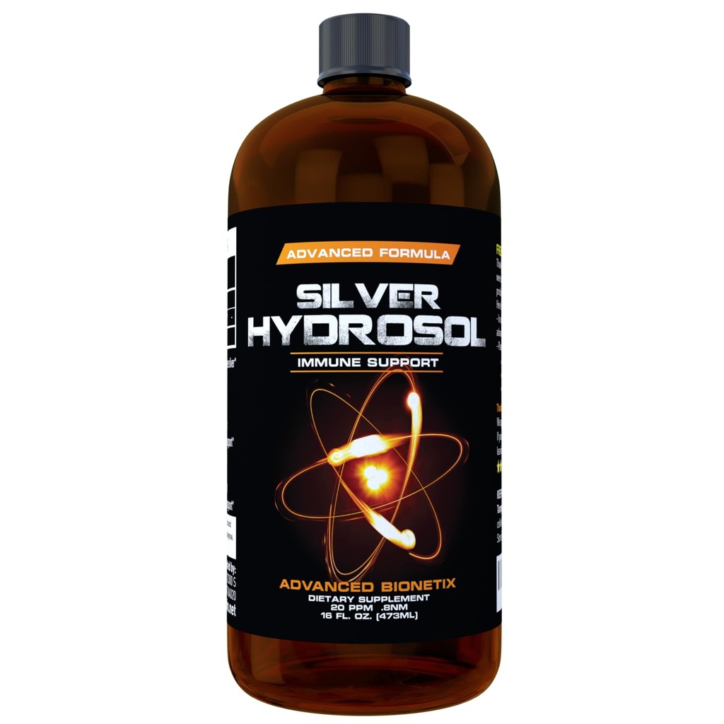 Farmacist Rekommenderas 16 oz Avancerad Bionetix Colloidal Silver Hydrosol, All Natural & Främjar ett hälsosamt immunsystem. Kolloidalt silver som faktiskt fungerar!