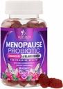 Klimakteriet Tillägg för kvinnor - 3 miljarder CFU Natural Menopause Relief för Mild Hot Flashes & Night Sweats, PH, Vaginal Health Support Probiotics for Women Gummy, Probiotic Supplement - 60 Gummies