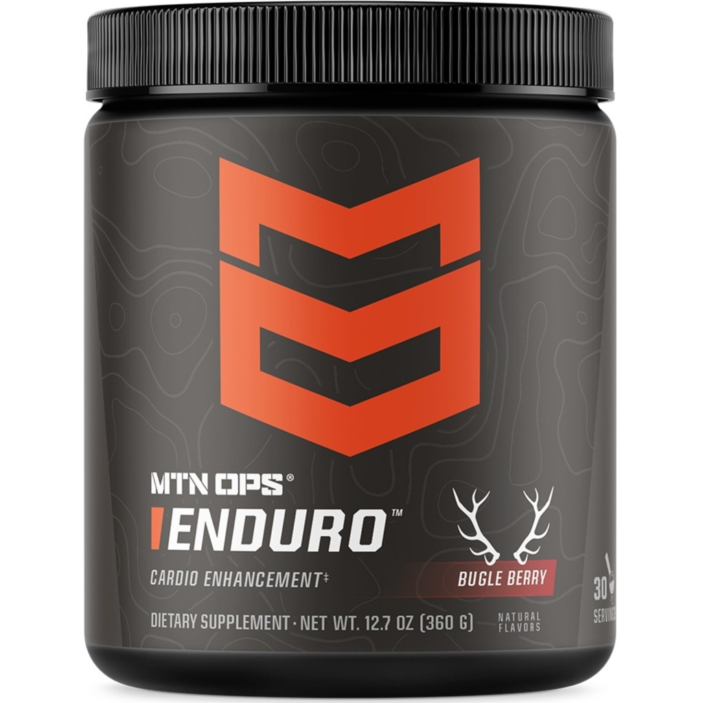 MTN OPS Enduro Nitric Oxide Supplement & Stim-Free Pre Workout - 30 portioner - med Magnesium Citrate, Beet Root Powder, Niacinamide, L Arginine & L Citrulline - Bugle Berry Flavor