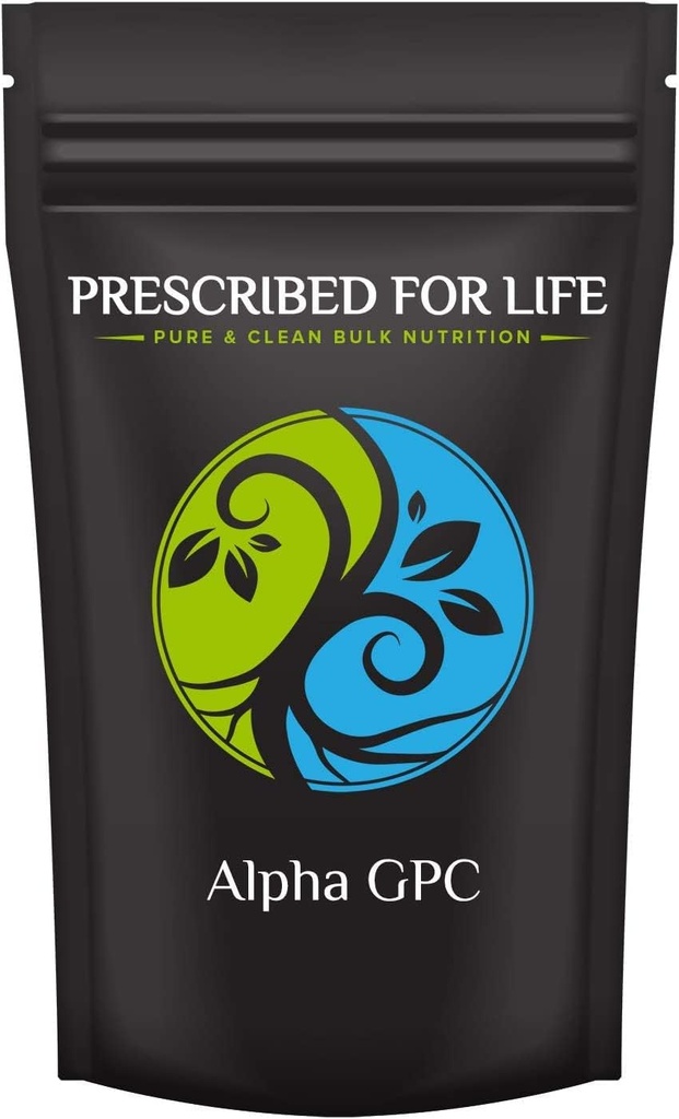 Förskriven för Liv Alpha GPC Powder, L Alpha glycerylfosforylkolin, Kolin Supplement för kognitiv funktion, Icke GMO, Vegan, Soy Free (10kg)