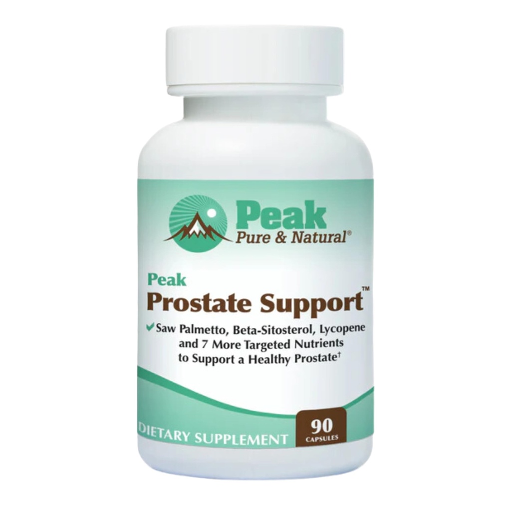 Peak Prostate Support - Natural Prostate Supplements for Men with Saw Palmetto, Beta-Sitosterol, Lycopene och 7 Targeted Nutrients - Främjar Prostate Health och Urinary Tract Health (90 kapslar)