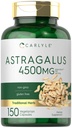 Carlyle Astragalus Root Capsules 4500mg | 150 greve | Vegetarisk, icke-GMO, Gluten fri tillägg