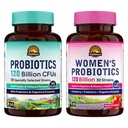 Vitalitown Probiotic Bundle (Pack of 2) | Probiotika 120 miljarder CFUs (post 1) & Women's Probiotics (punkt 2) | Shelf Stable, Once Daily | Gut, Immune, Vaginal Health | 60 Capsules | 30 Day Supply