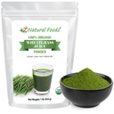 Z Natural Foods Organic Wheat Grass Juice Powder - Superfood for Healthy Aging & Digestion - Icke-GMO, Vegan, Kosher - Perfekt för juicer, Yoghurts & Smoothies - Wheatgrass Juice Powder Bliss, 1 lb