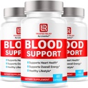 (3 Pack) Trusted Relief Blood Support Capsules - Officiell TrustedRelief Blood Support Vitamin Pills, Natural Trusted Relief Advanced Premium Formel Wellness & Overal Health, 90 kapslar för 3 månader