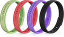 Mosquito Repellent Armband, 4 Pack Silicone Mosquito Repellent Bands med DEET Free, Natural & Waterproof Bug Wristbands för barn och vuxna, Outdoor Traveling Protection (Black & Red & Purple & Green)