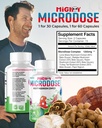 5-Mushroom Nootropic Blend - 60 kapslar, Turkiet Tail, Reishi, Maitake Mushroom Extract med High Beta Glucan, & Lion Mane Mushroom Supplement Capsules, Functional Mushrooms Herbal Supplements