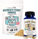 Legendairy Milk Liquid Gold + Brewer's Yeast, Breastfeeding Supplements for Milk Supply Increase - Laktationsstöd för bröstmjölkproduktion - Fenugreek-Free, Non-GMO,