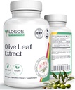Olivblad extrakt kapslar - Immun Supplement för män och kvinnor, polyfenol och flavonoid för övergripande välbefinnande - Icke-GMO och Vegan Oil kapslar - 60 greve