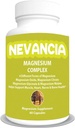 Magnesiumkomplex med Magnesium Glycinate, Magnesium Malate, Magnesium Citrate, Magnesium Oxide, Stress & Sleep Aid, Brain & Heart Support, Muscle, Joint & Bone Support