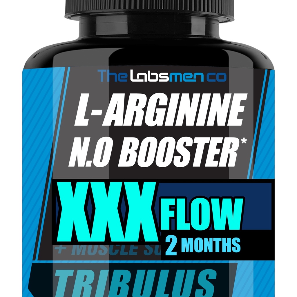 L Arginin Nitric Oxide Supplements for Men - Happy Wife, Happy Nights hjälper till att öka blodflödescirkulationen, Muscle Pump Pre Workout, Male Endurance w/Tribulus - 2 Mons