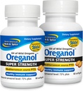 North American Herb & Spice Super Strength Oreganol P73 - Pack på 2, 60 Softgels - Immune System Support - Vegan Friendly Wild Oregano - Non-GMO - 120 Totalt portioner