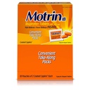 Motrin IB - Ibuprofen tabletter, två tabletter per paket, 50 paket totalt, en låda