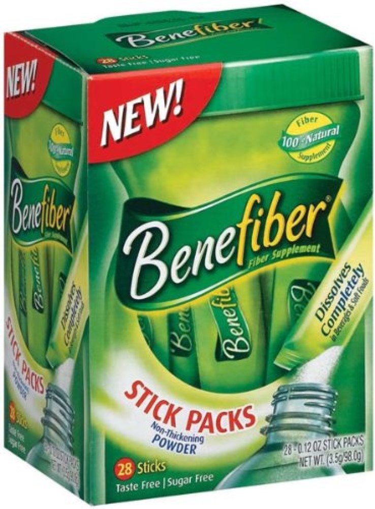 Benefiber fiber sockerfri på Go Stick Packs, Unflavored, 28 ea (Pack of 9)