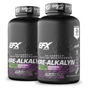 EFX Sports Kre-Alkalyn EFX | pH Correct Creatine Monohydrate Pill Supplement | Vegan Friendly | Styrka och muskeltillväxt | 90 portioner, 180 Veggie Capsules (Pack of 2)