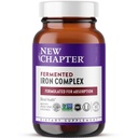 Nya kapitel Iron Supplement, Whole-Food Fermented Iron Complex Made med ekologiska grönsaker och örter + En daglig icke-konstiperande dos- 60ct, 2 månaders leverans