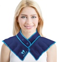 Neck Shoulder Heating Neck Wrap Microwave Heating Pad, Hot och Humid Back Pain Relief Hot Compress, Justerbar Microwave Neck Heater (NSF-Blue)