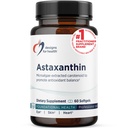 Designs for Health Astaxanthin - Microalgae (Haematococcus Pluvialis) Extracted Carotenoid Antioxidant Supplement - Stöd för kardiovaskulär, GI, Skin + Eye Health (60 Softgels)