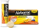 Vitamin C 1000mg (per portion) - Airborne Zesty Orange Effervescent Tablets (36 räknas i en låda), Gluten-Free Immune Support Supplement med vitamin A C E, ZINC, Selenium, Echinacea & Ginger