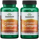 Swanson aktiverad B-Complex - hög styrka och biotillgänglighet (60 Veggie Capsules) (2 Pack)