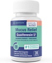 WELMATE - Guaifenesin 1200mg (35 tabletter) - Mucus Relief - Expectorant - Cough & Cold - 12 Hr Support - Extended-Release Bi-Layer Tablets - Over-The-Counter Medicinering