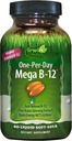 Irwin Naturals Mega B-Complex - 60 Liquid Softgels - Vitamin B Complex med vitamin B12, Folate B9, Biotin B7, B1, B2, B3, B5, B6 och Quick Energy MCTs