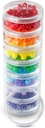 7 Day Medicine Pill Organizer - Stackable Pill Box - Fits Small Tablets & Vitamin Supplements - Håll din dagliga & Weekly Medicine Organiserad på ett ställe - Stor - Clear