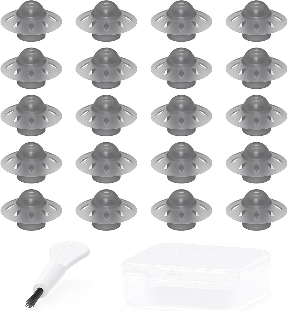Hörapparatdomäner - Öppen Dome för Phonak SDS 4.0 Marvel & Paradise Models Ear Tips Tillbehör Ersättning (Medium 20pcs Pack)