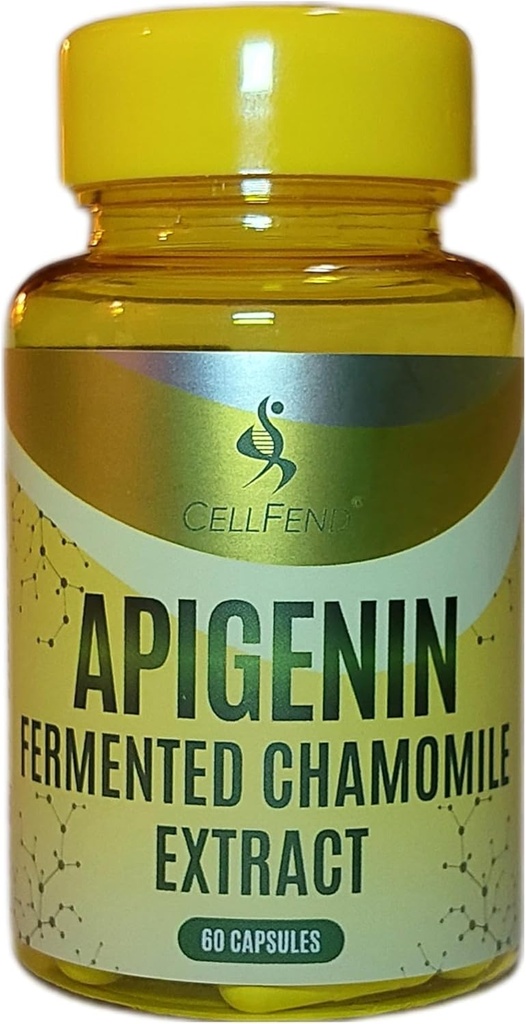 Apigenin | Fermented Chamomile Extract | standardiserat till 100 mg Apigenin per kapsel | 60 Vegan kapslar (500mg)