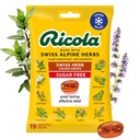 Ricola Sugar Free Swiss Herb Cough Drops, 19 Count, Cough Suppressant & Throat Relieving Drops med naturligt källad Menthol, Pleasing Taste for Coughs & Throat Irritation Symptom Relief