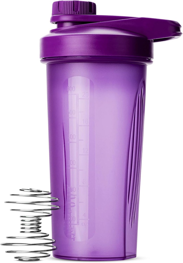 Mr Pen- Shaker Bottles för proteinblandningar med Twist Cap, 28 oz, Purple Protein Shaker Bottle med Wire Whisk Ball, Mixer Bottle