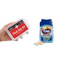 DMI 76-Piece First Aid Kit och TUMS 12 Count Smoothies Extra Strength 750mg Calcium Carbonate Antacid Chewable Tablets Bundle