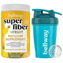 Bellway Super Fiber Powder + Frukt, Pineapple Passion Fruit Shaker Bottle Bundle