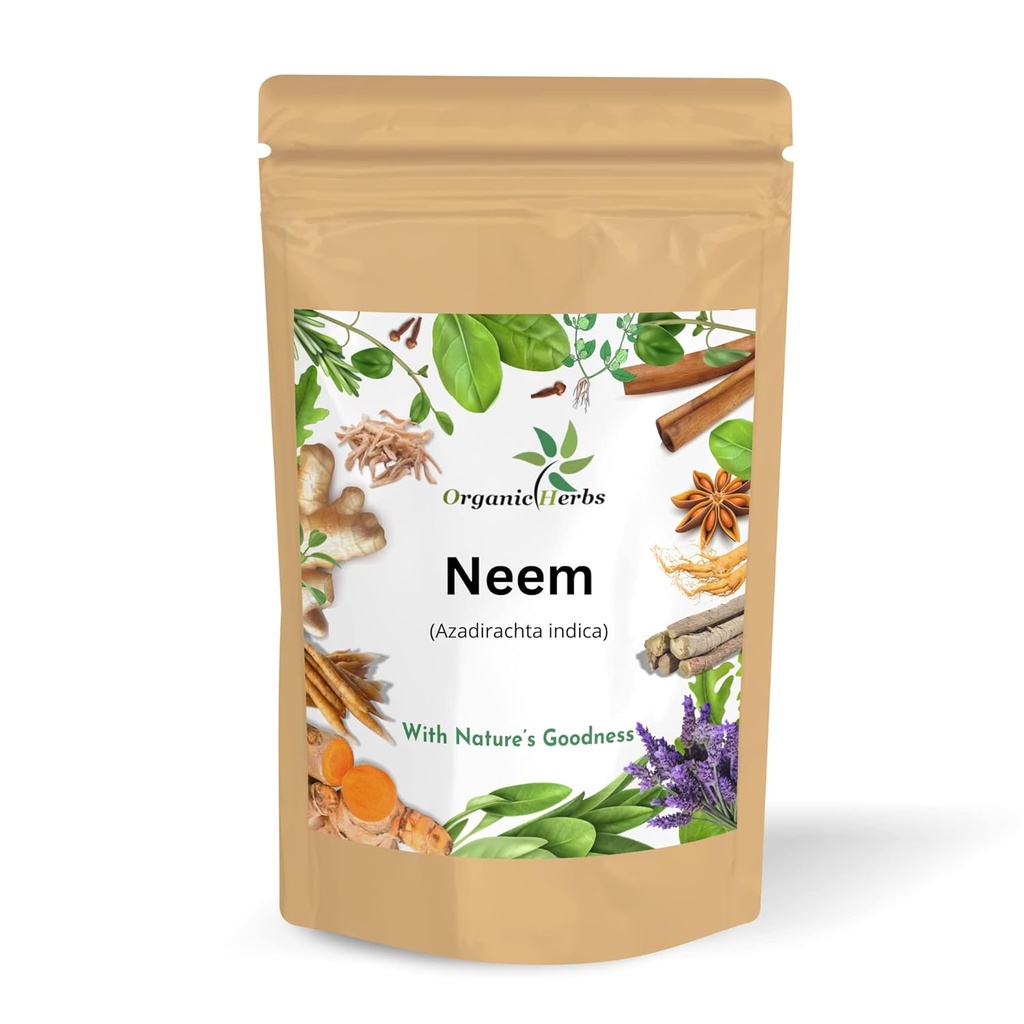 Ren och naturlig Neem lämnar pulver för Pimple-fri Clear Skin, Silky Hair & Hair Cleanser. (Neem Leaf Powder 145gm/5Oz)