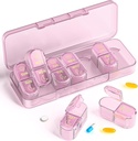 Pill Organizer, Am & Pm Pill Organizer 7 dagar, Weekly Pill Case 2 gånger om dagen, Pill Box 7 Day, Medicine Organizer för resor, vitaminer, fiskoljor, kosttillskott