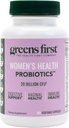 Greens First Women's Health Probiotics - Probiotic för pH Balance - 20 miljarder CFU - Stöd för Digestive, Immune & Vaginal Health Non-GMO/Gluten-Free/Dairy-Free/Soy-Free (30 Vegetable Capsules)