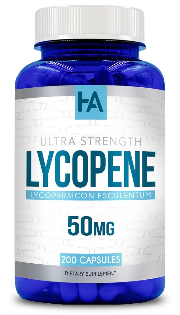 Naturligt härledda Lycopene Supplement | Tomato Based Lycopene 50mg Antioxidant och Carotenoid Supplement för hjärt- och prostata Support | Vegan Non-GMO & Made in US cGMP Labs (200 Veggie Capsules)