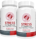 Silver Fern Stress Complex Supplement - med koffein - Sleep, Worry, Mood & More - med Saffron Supplements, L-Theanine Supplement och Myo-inositol - Natur Stress Relief Supplement (Pack o 2)